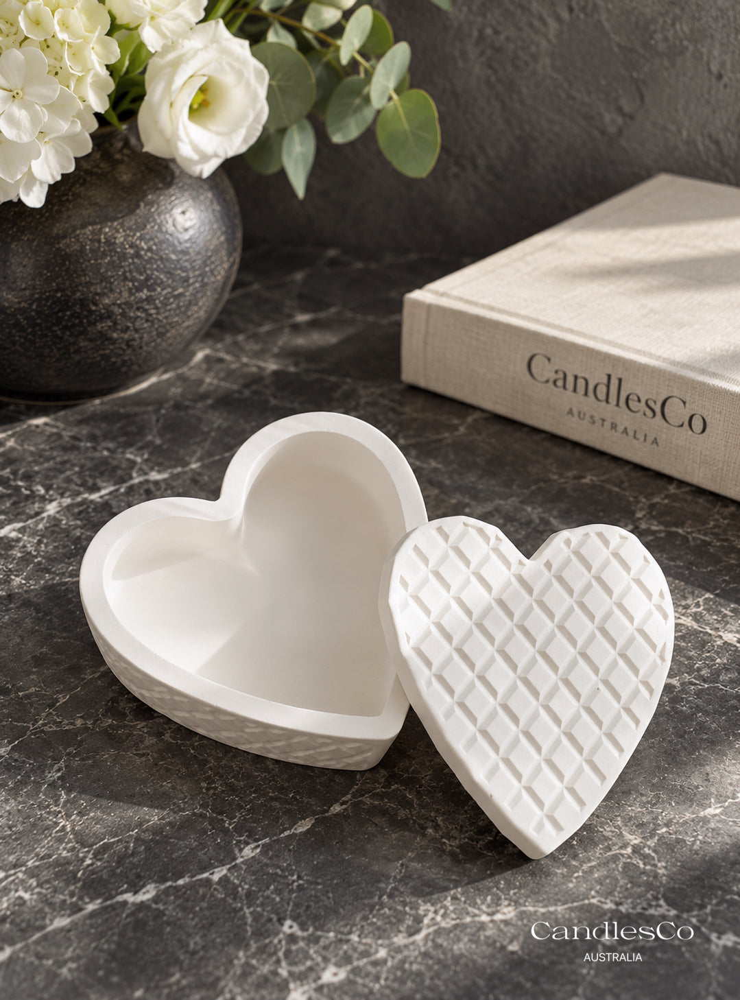 Heart Trinket Box with Lid | Handmade Jewellery Keepsake Box