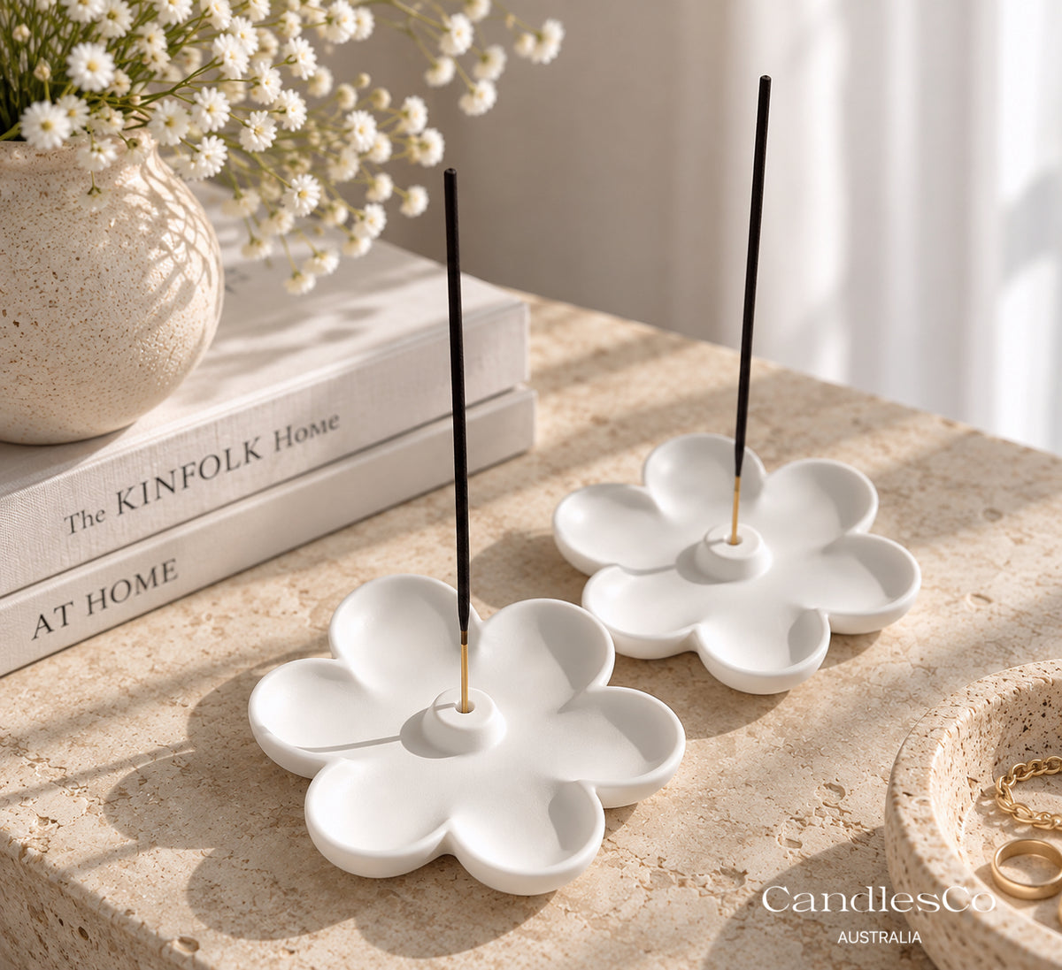 Flower Incense Stick Holder | Handmade Incense Holder