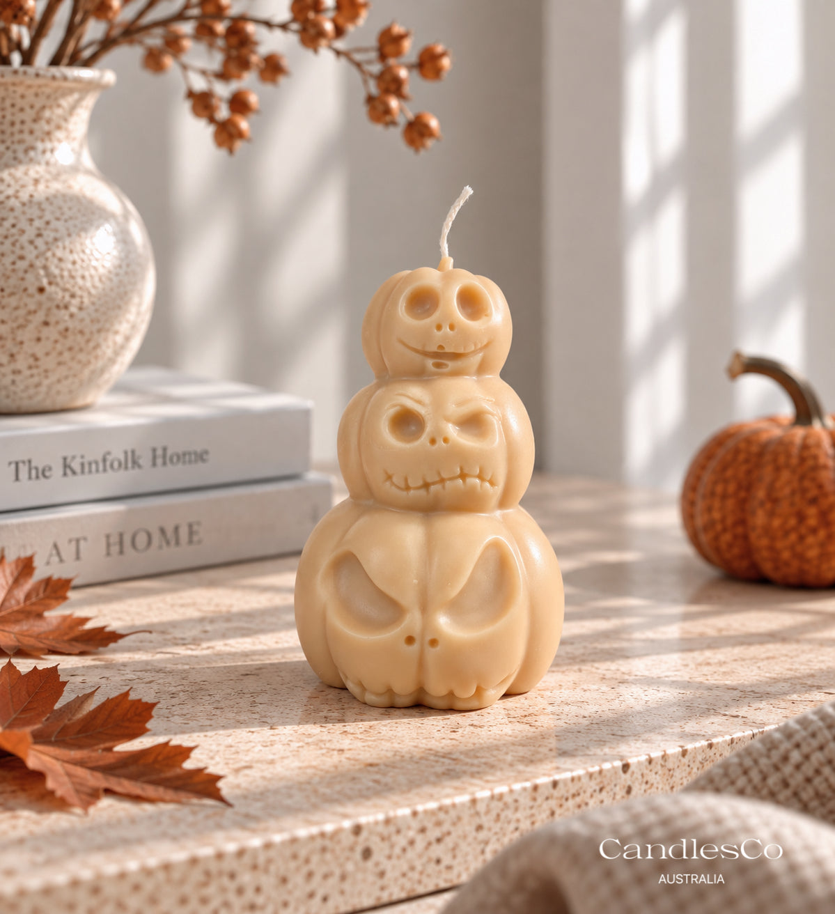 Stacked Pumpkins Candle