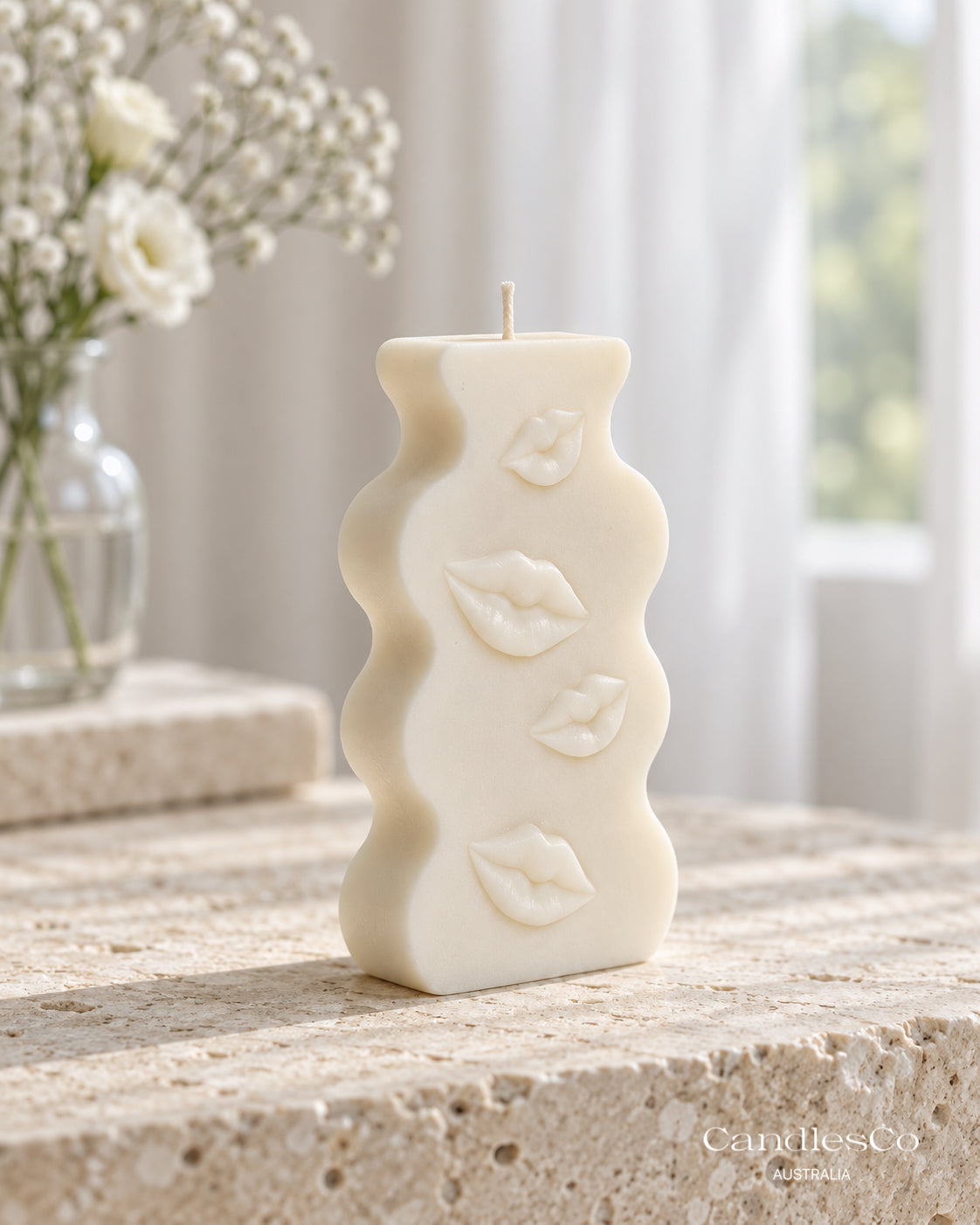 Kiss Me Sculptural Candle