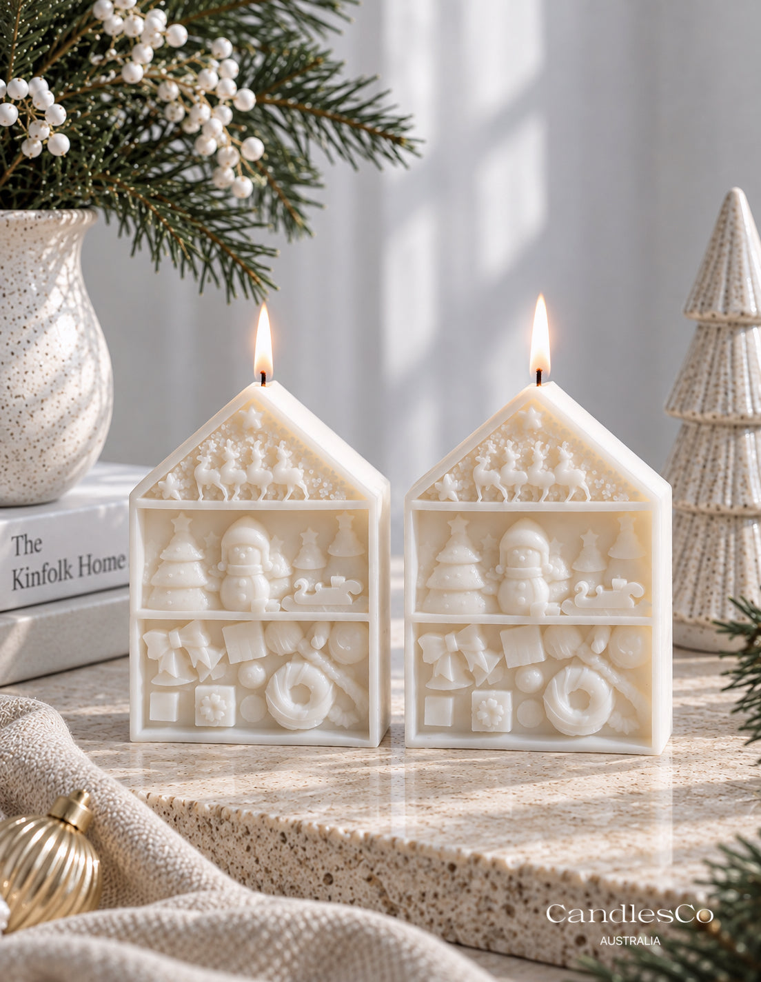 Christmas House Candle
