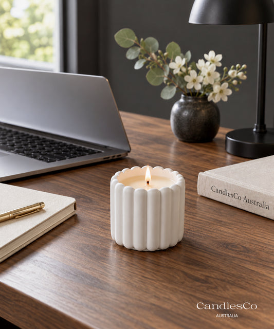 Bubble Ribbed Candle Vessel – Handmade Scented Soy Candle | Modern Minimalist Home Décor