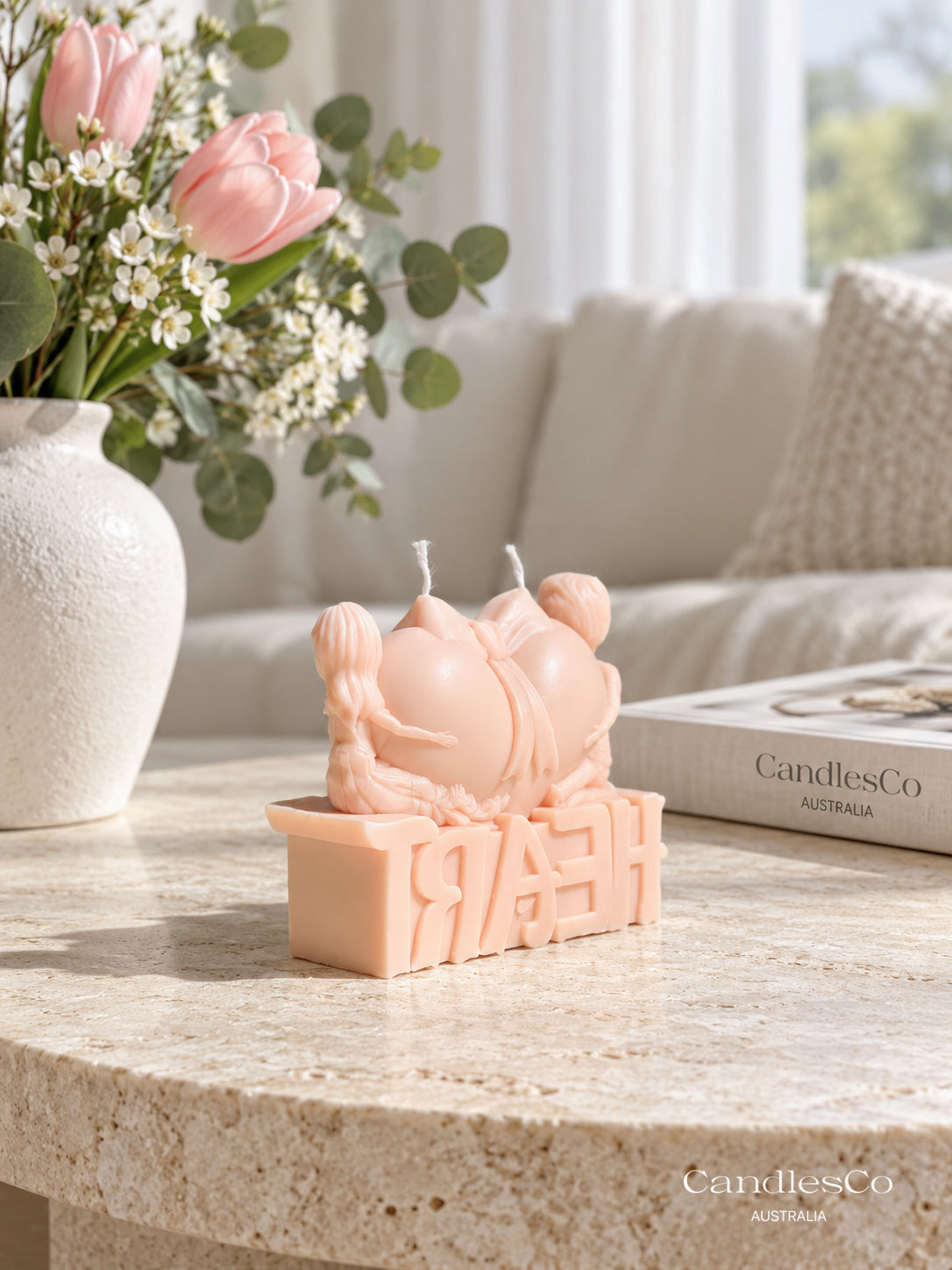 Sweetheart Love Candle – Handmade Heart Soy Candle | Romantic Gift, Valentine’s Day & Anniversary Décor