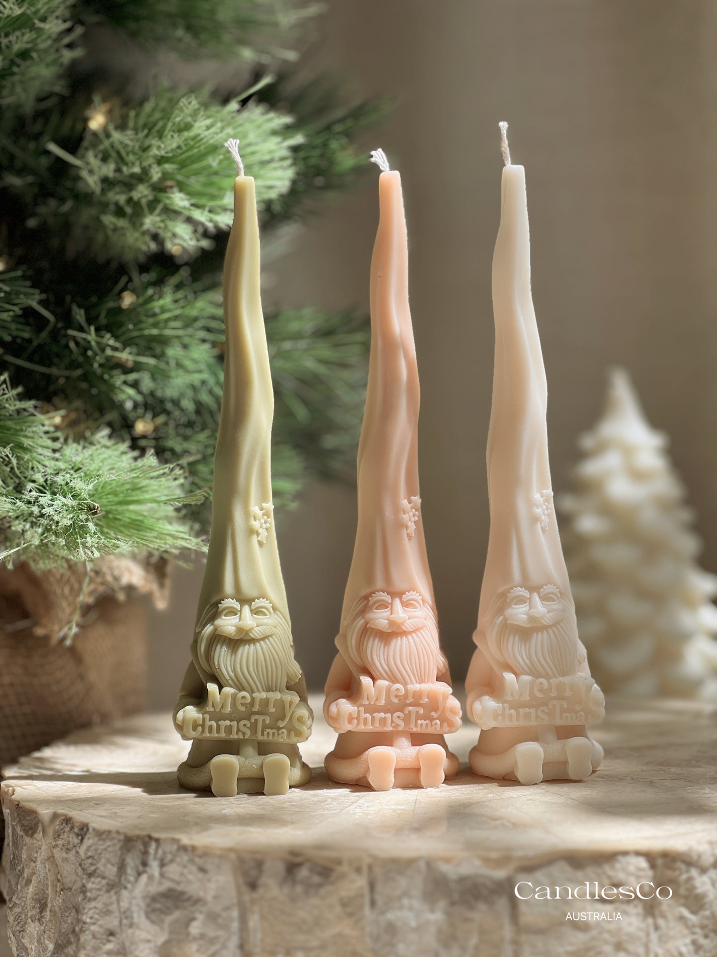 Christmas Gnome Candle