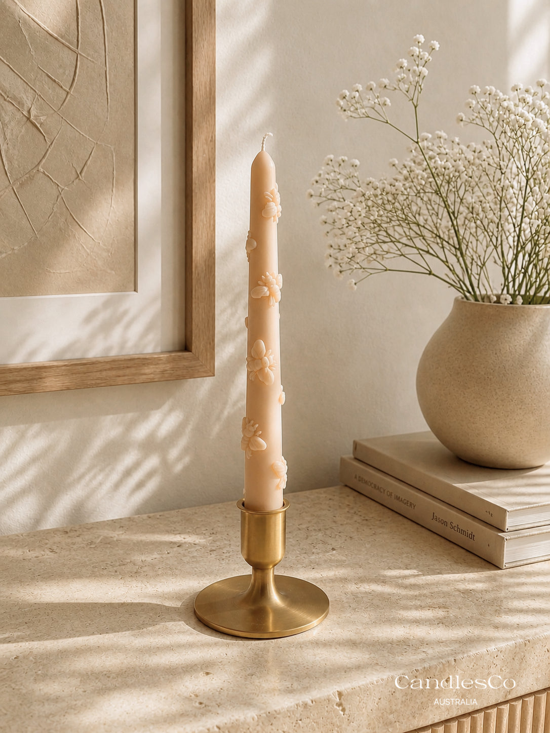 Bee Taper Candle