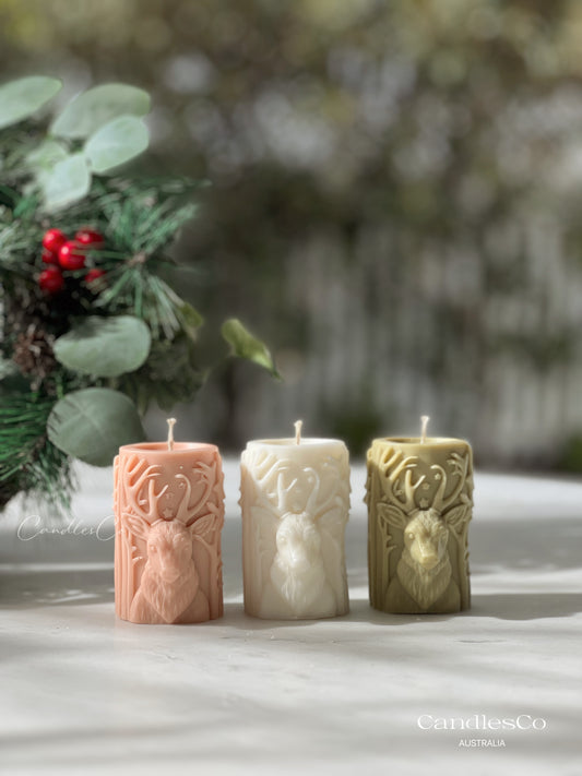 Christmas Reindeer Pillar
