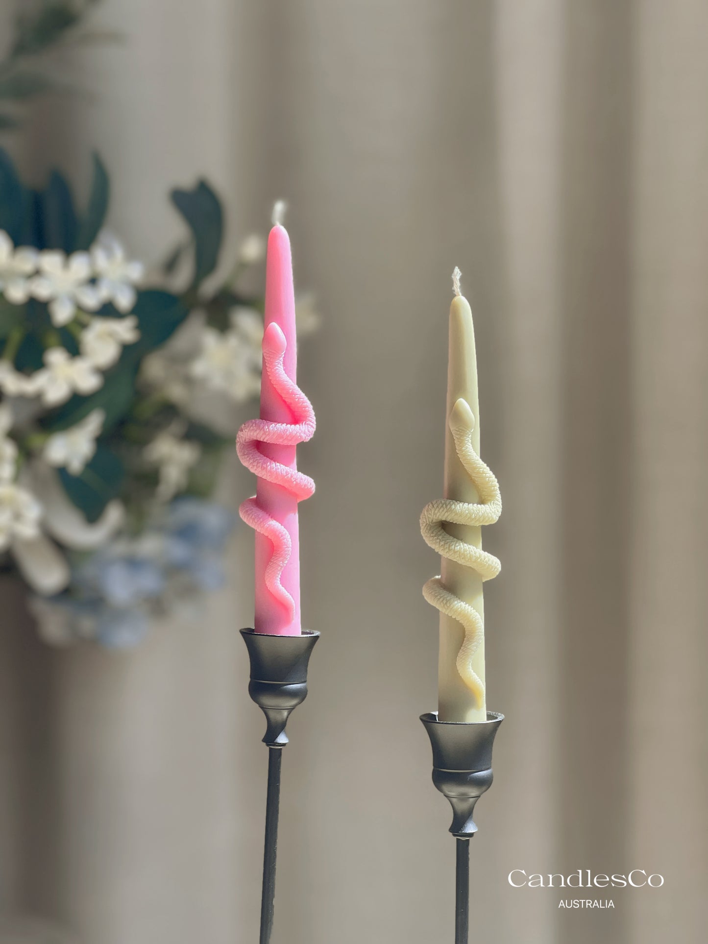 Snake Taper Candle