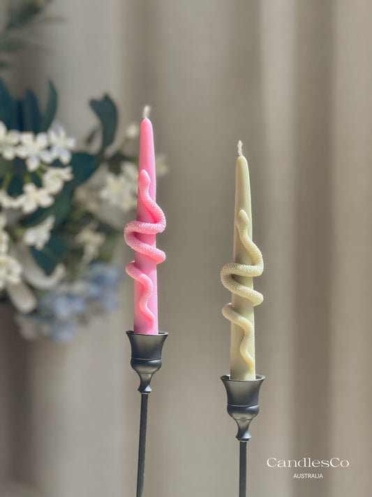Snake Taper Candle