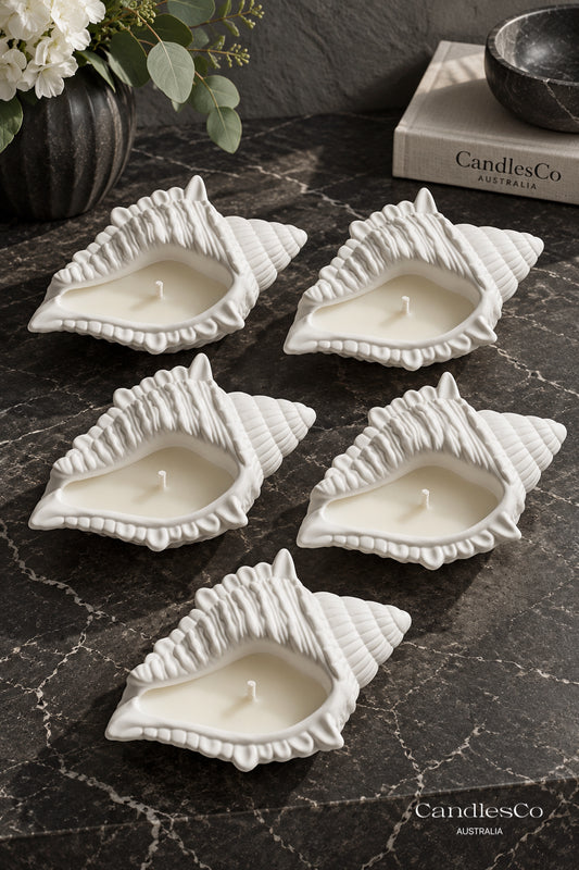 Conch Seashell Candle Vessel – Handmade Scented Soy Candle | Coastal Home Décor