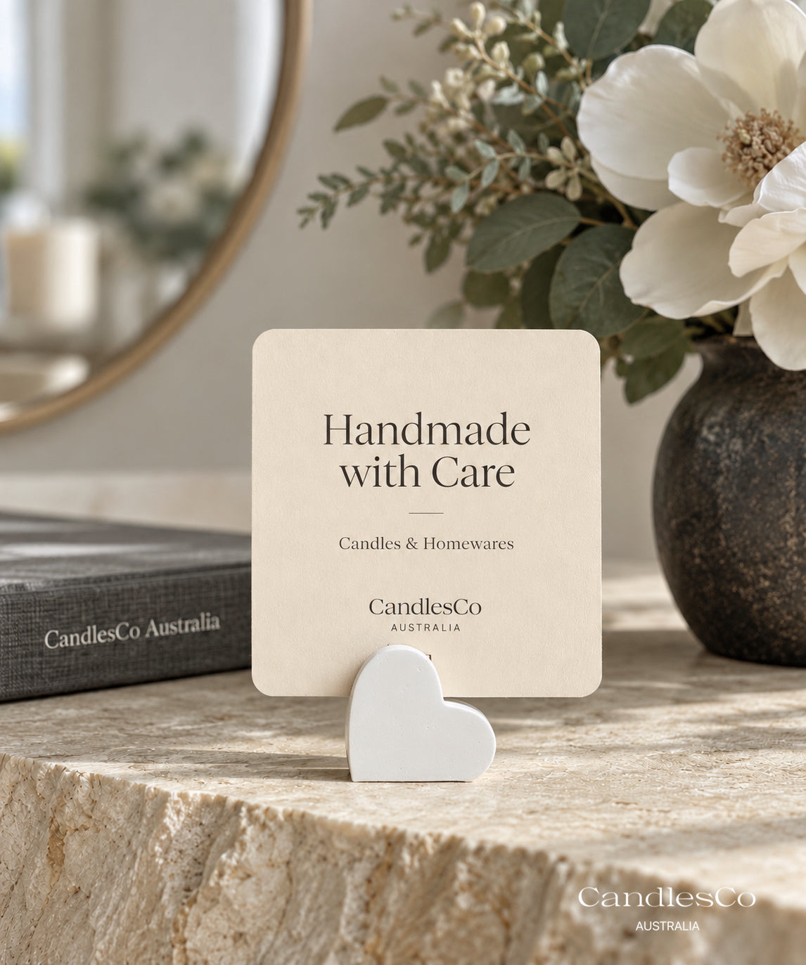 Heart Photo Holder | Handmade Wedding Picture & Card Stand
