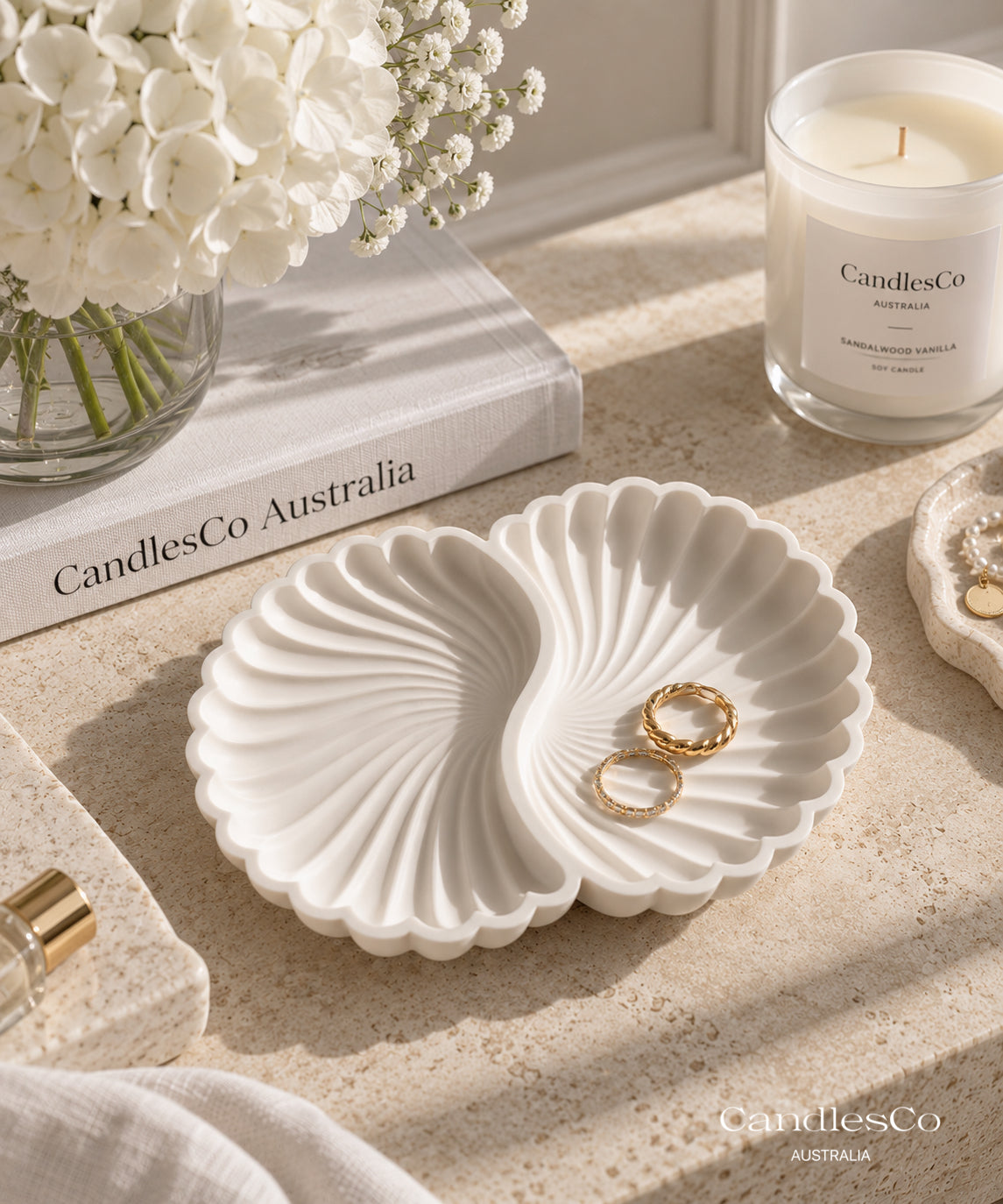 Swirl Shell Trinket Dish | Handmade Jewellery Holder