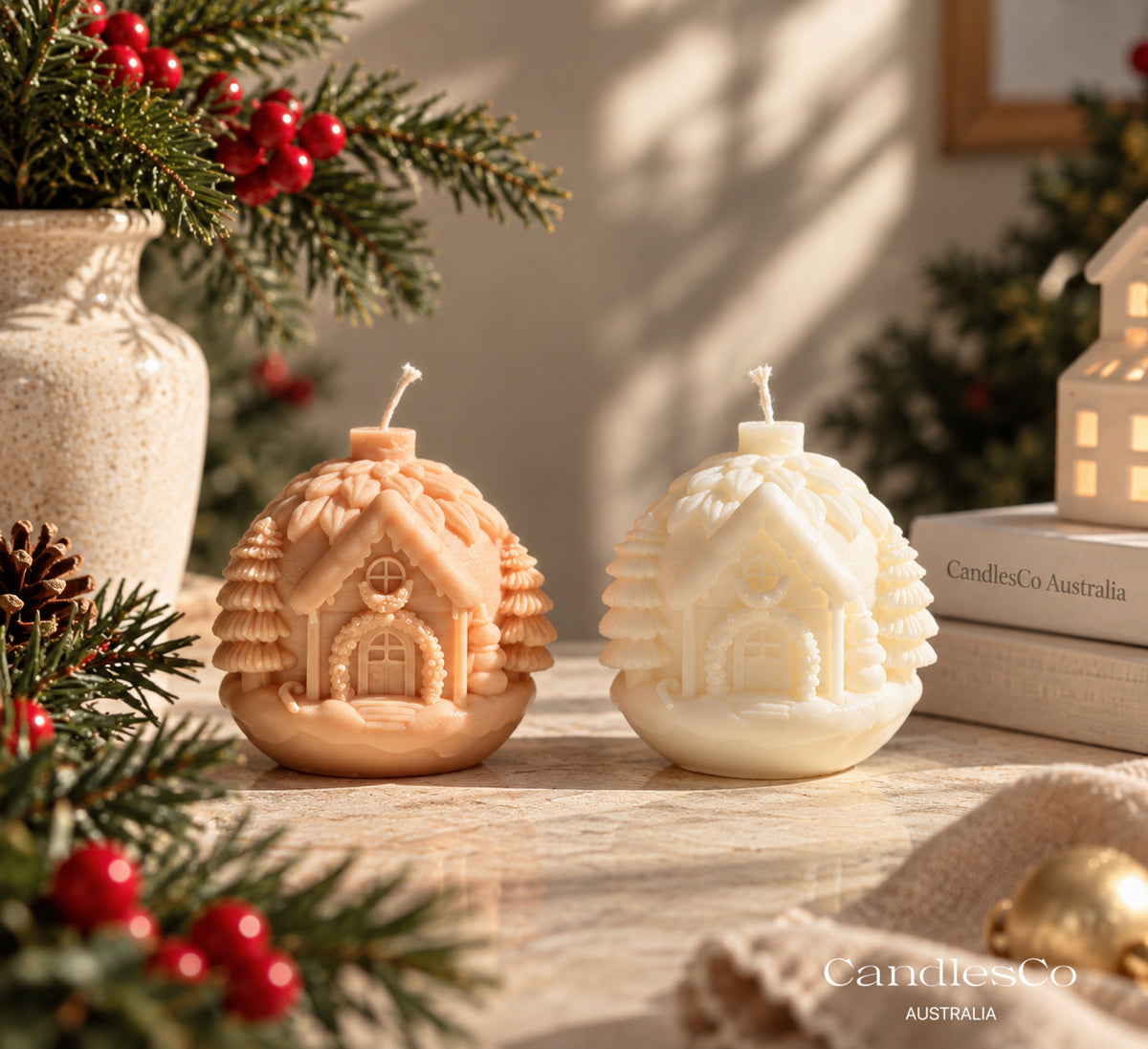 Gingerbread House Candle – Handmade Soy Christmas Candle