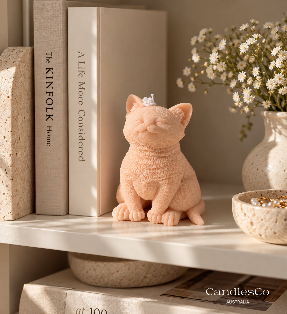 Cute Cat Candle – Handmade Soy Animal Candle