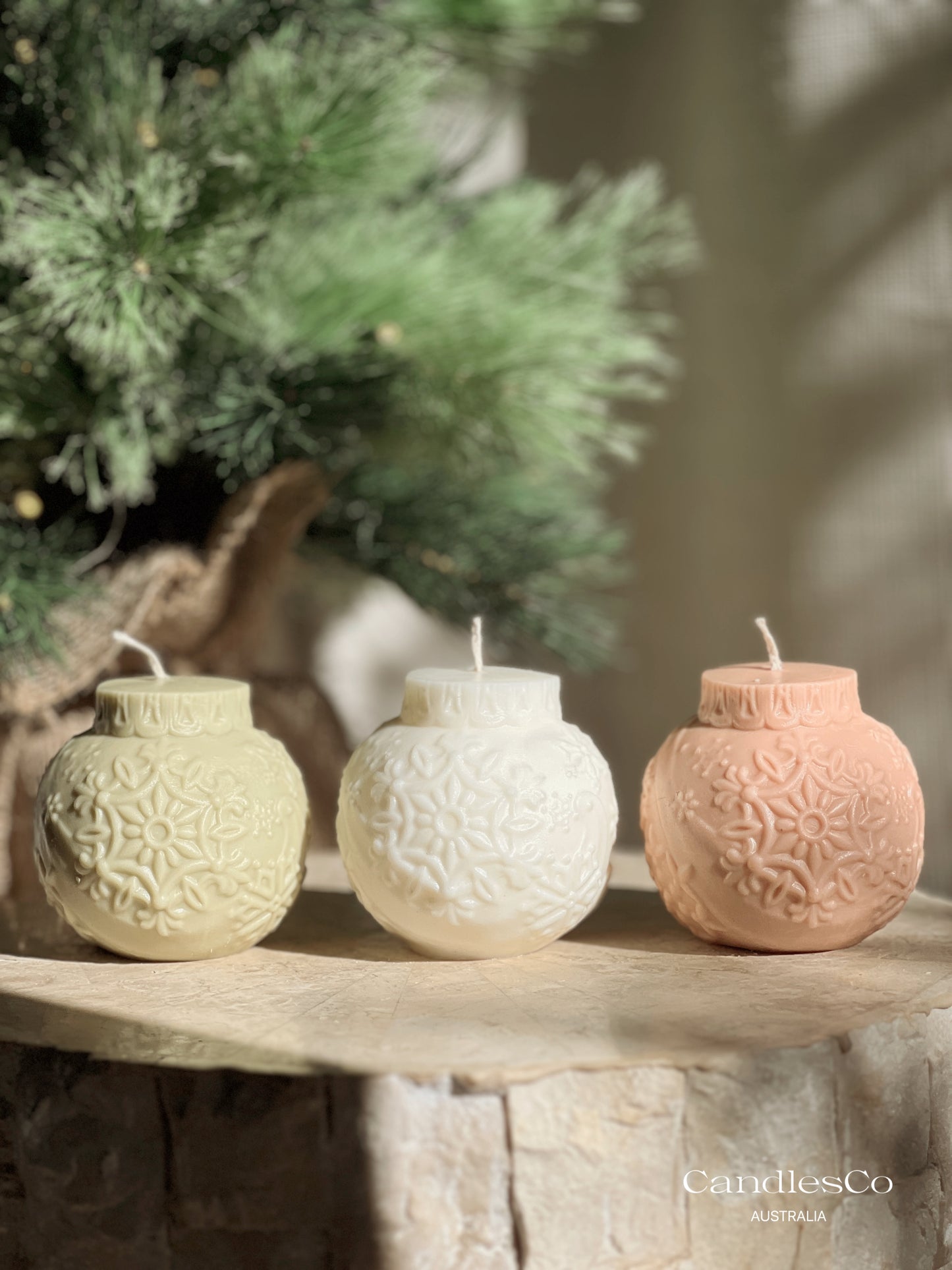 Snowflake Bauble Candle