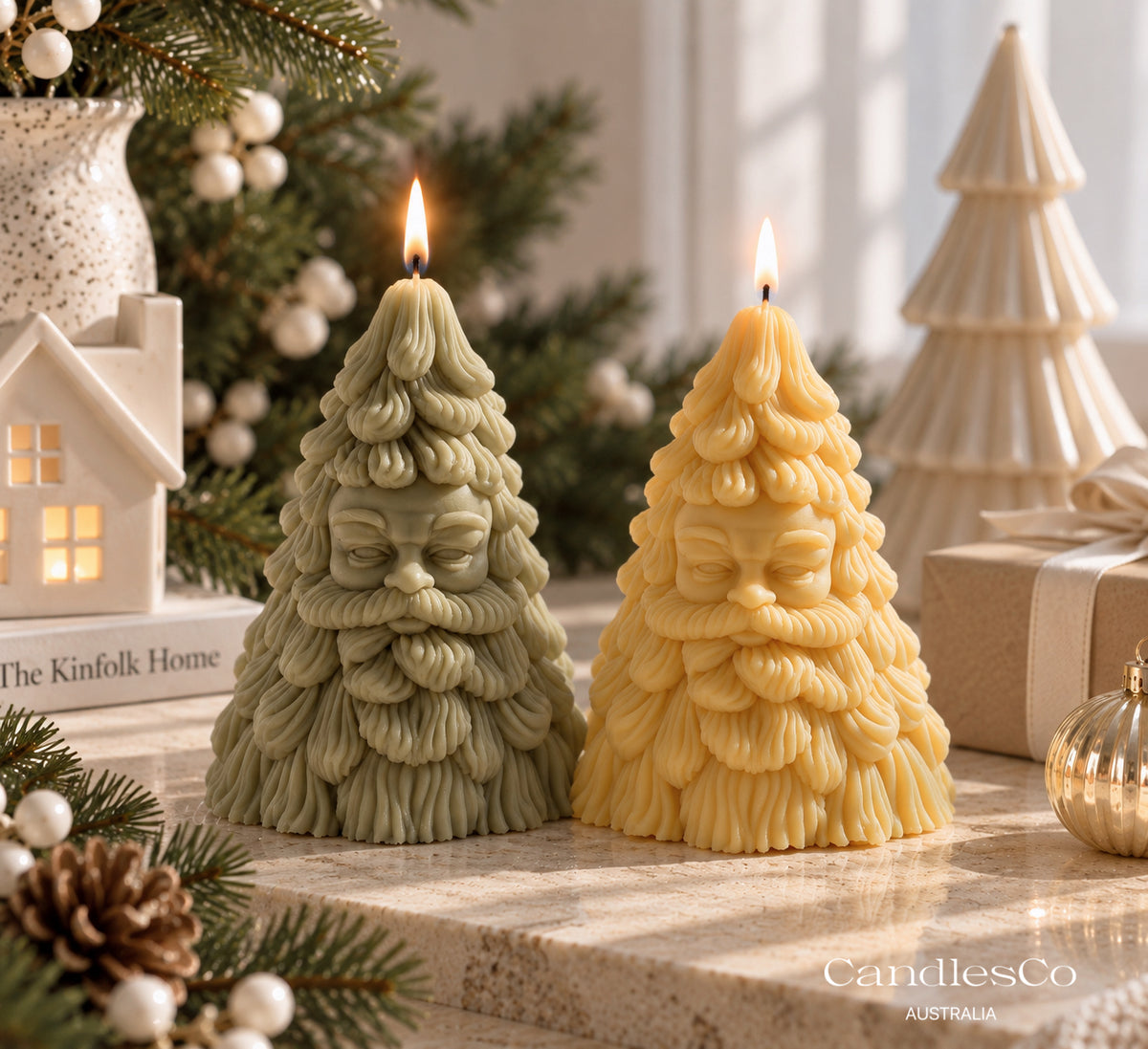 Christmas Santa Candle