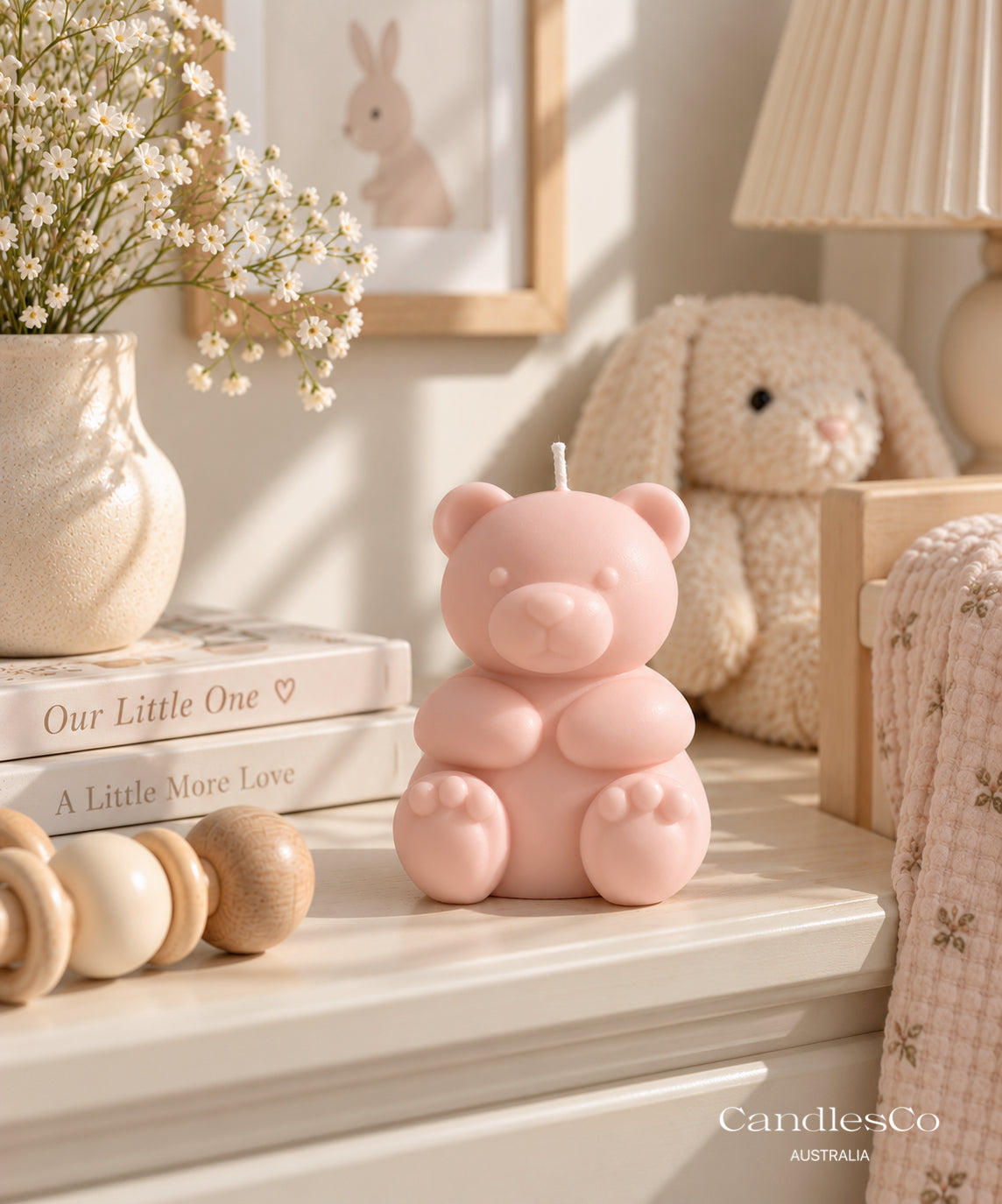 Teddy Bear Sculptural Candle