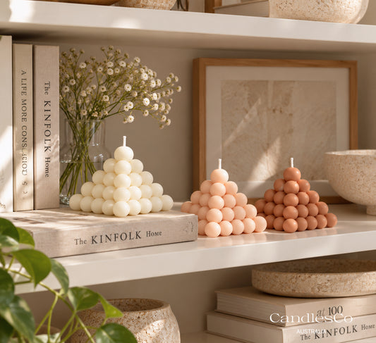 Bubble Pyramid Candle