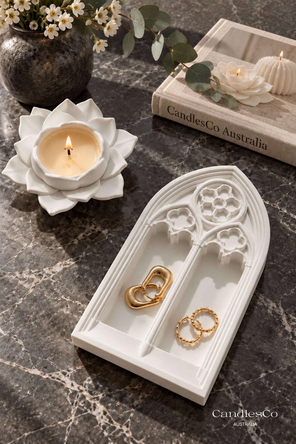 Gothic Arch Jewellery Tray | Handmade Cathedral Window Trinket Dish