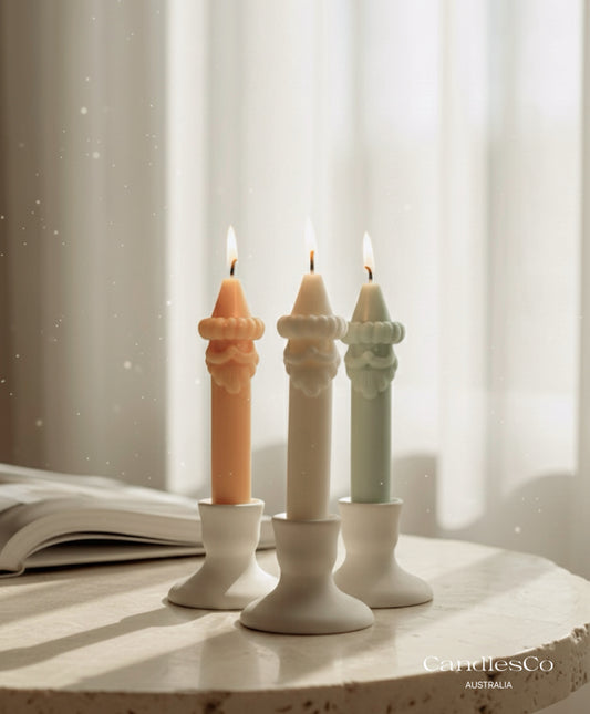 Santa Taper Candle