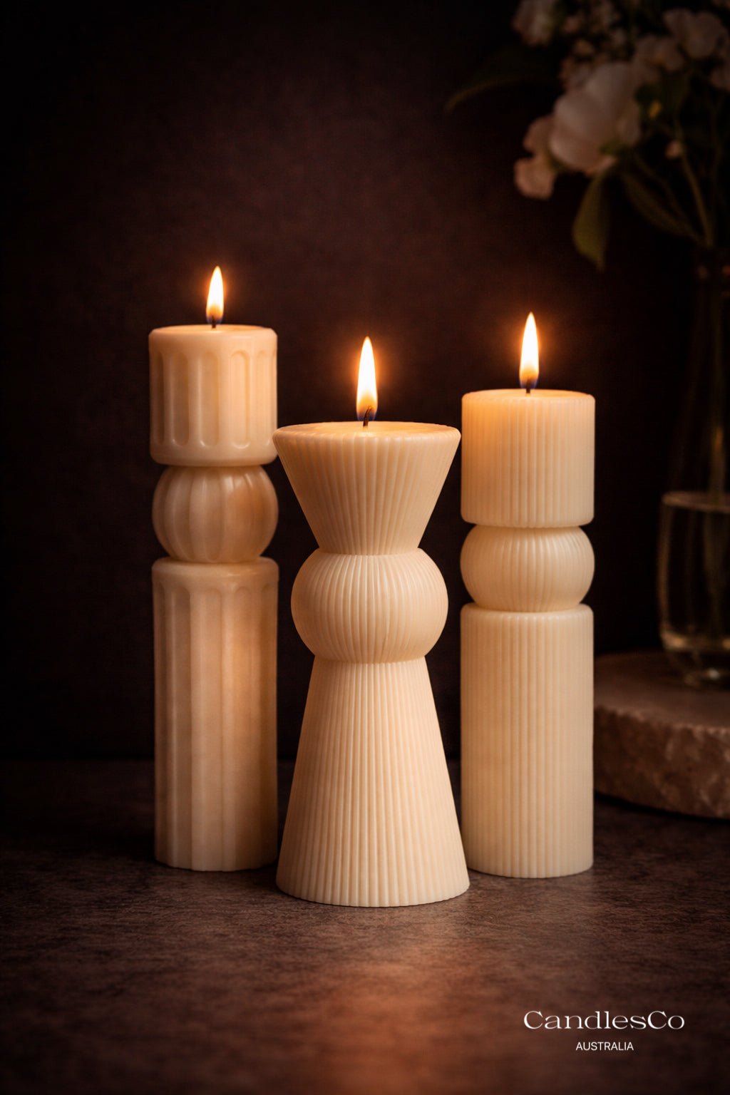 Atelier Fluted Sculpt Candle