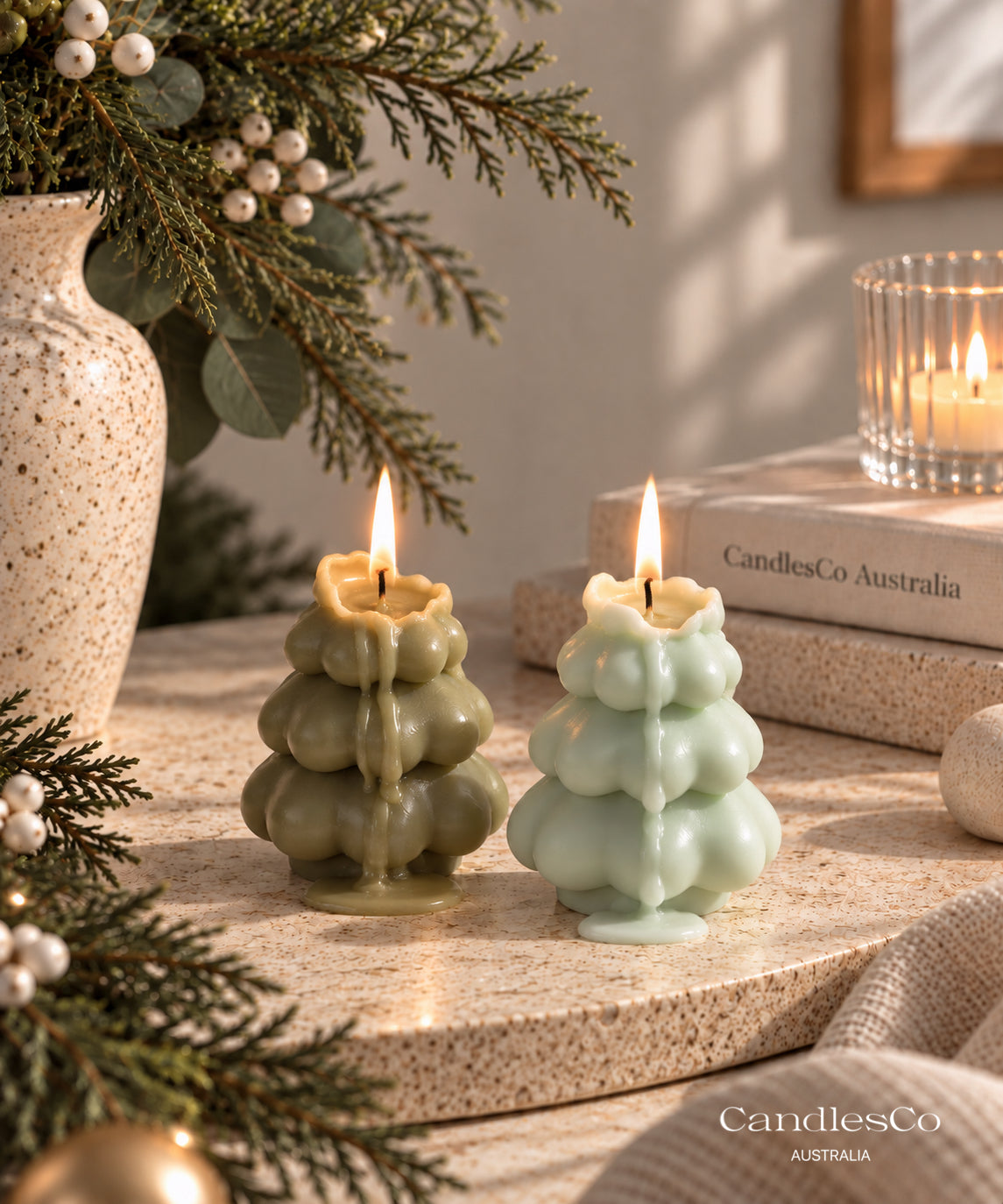 Bubble Christmas Tree Candle – Sculptural Soy Christmas Candle