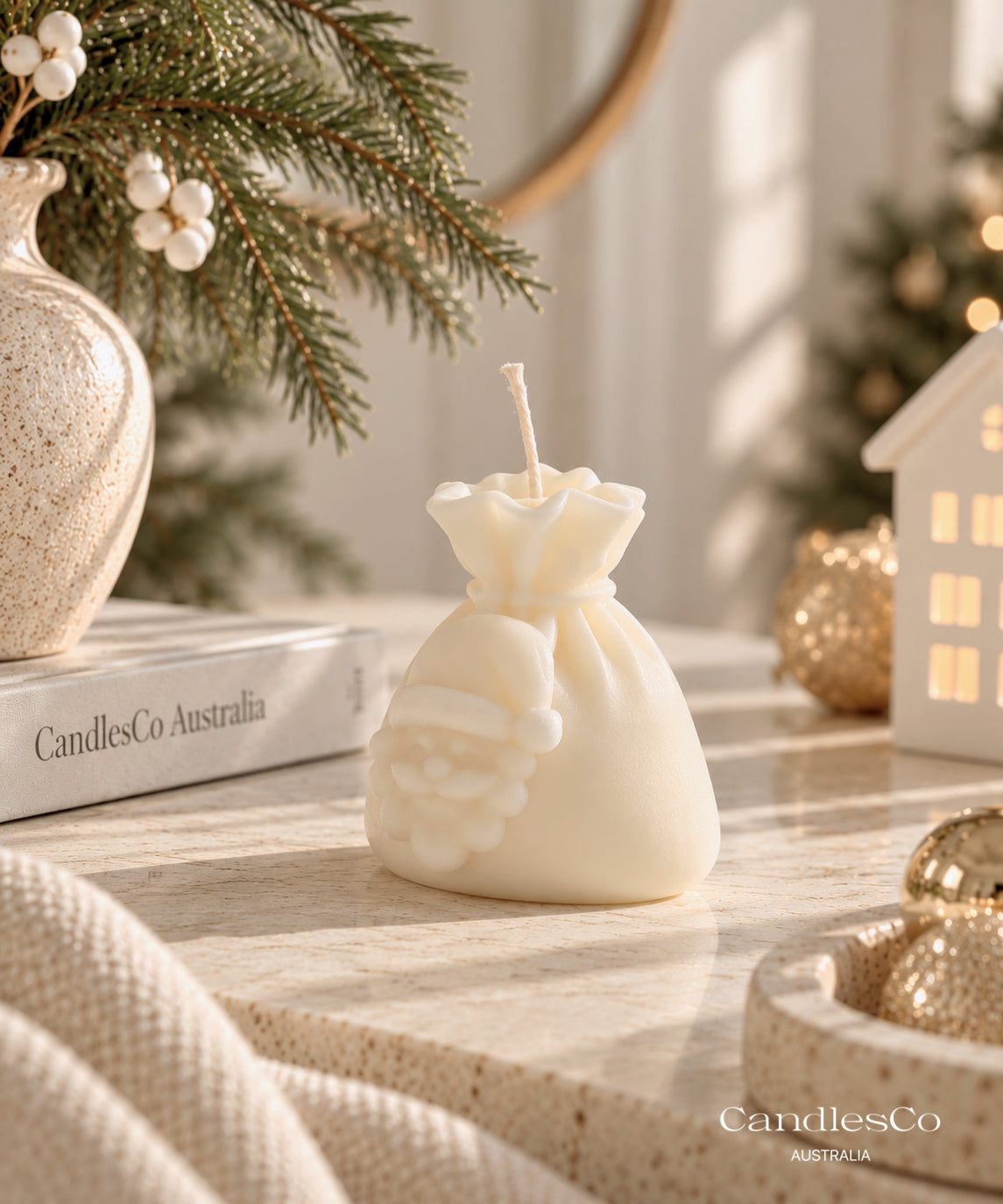 Santa Sack Candle – Handmade Soy Christmas Candle
