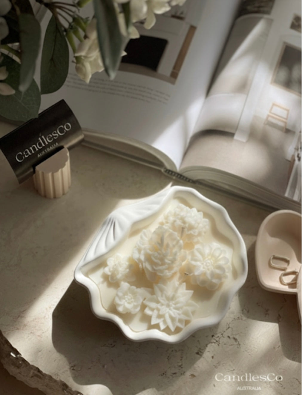 Seashell Vessel Candle