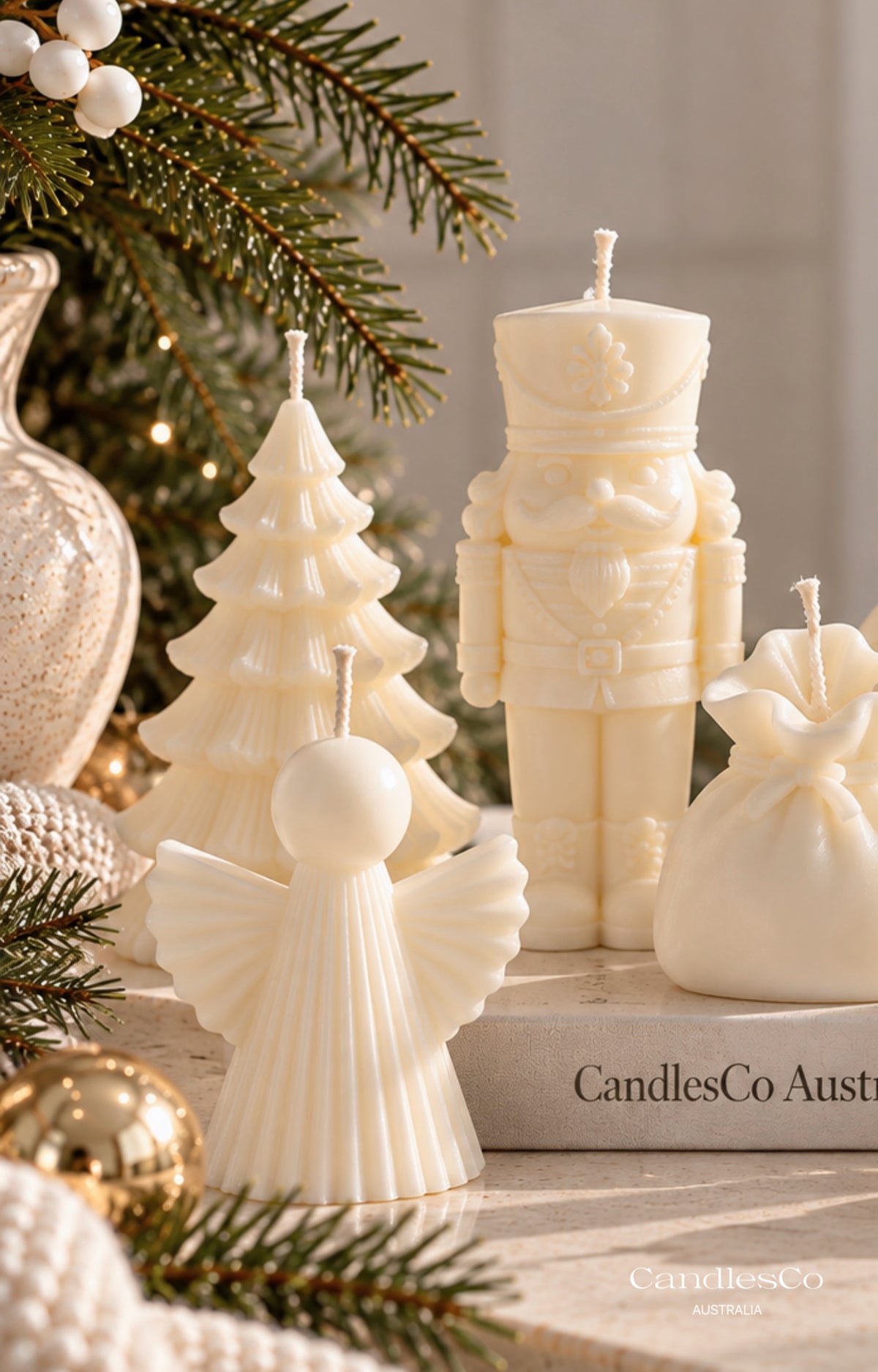 Pleated Angel Candle – Handmade Soy Angel Candle