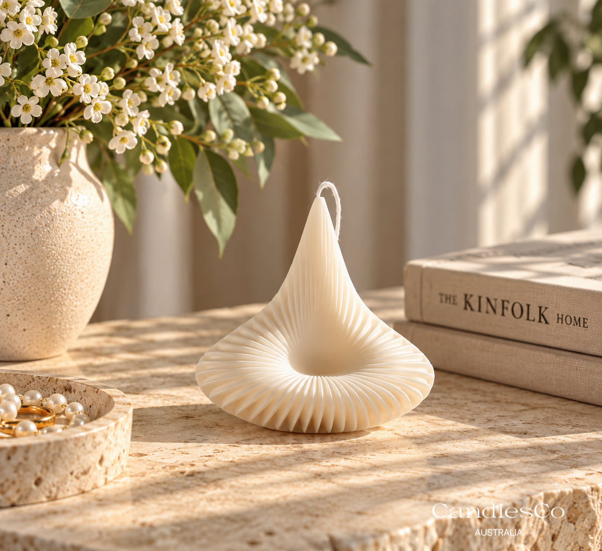 Abstract Loop Candle – Handmade Sculptural Soy Wax Candle