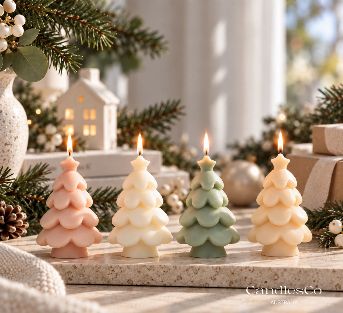 Winter Whisper Tree Candle