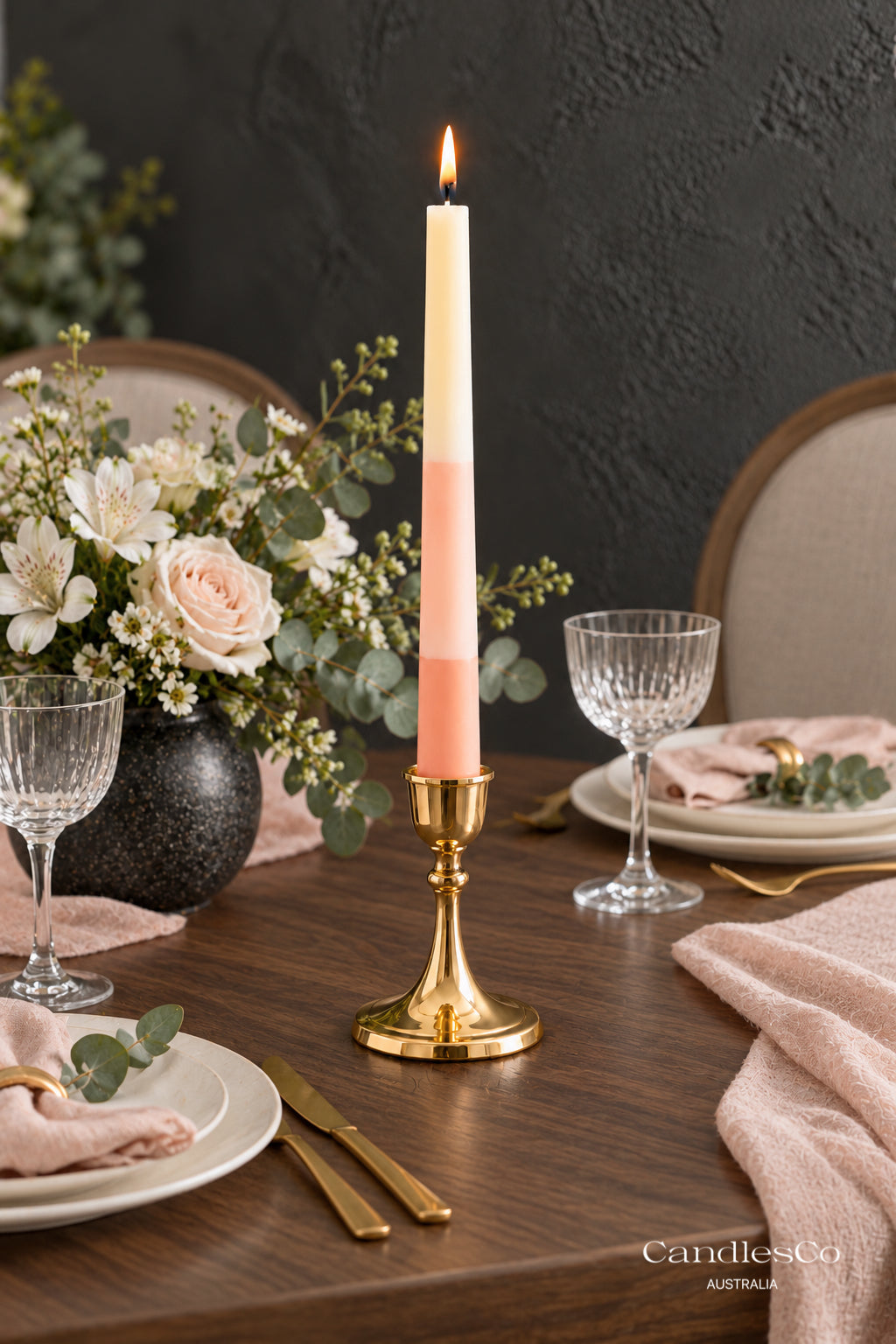 Ombré Taper Candle