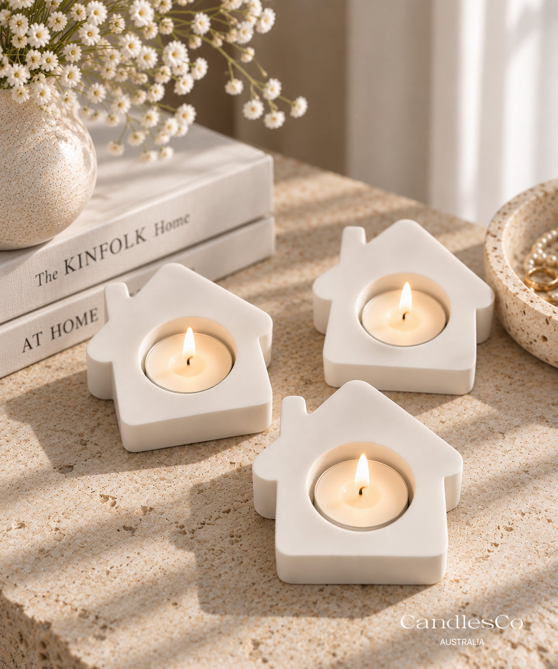 House Tealight Candle Holder | Handmade Home Candle Holder