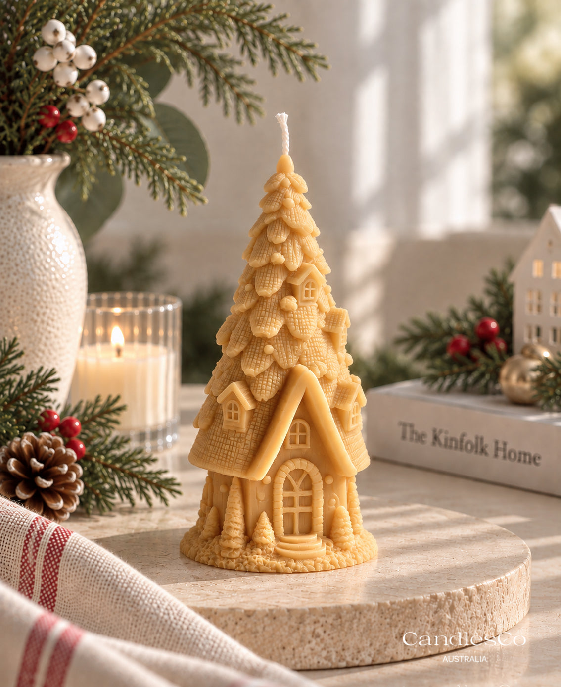 Winter Cottage Candle