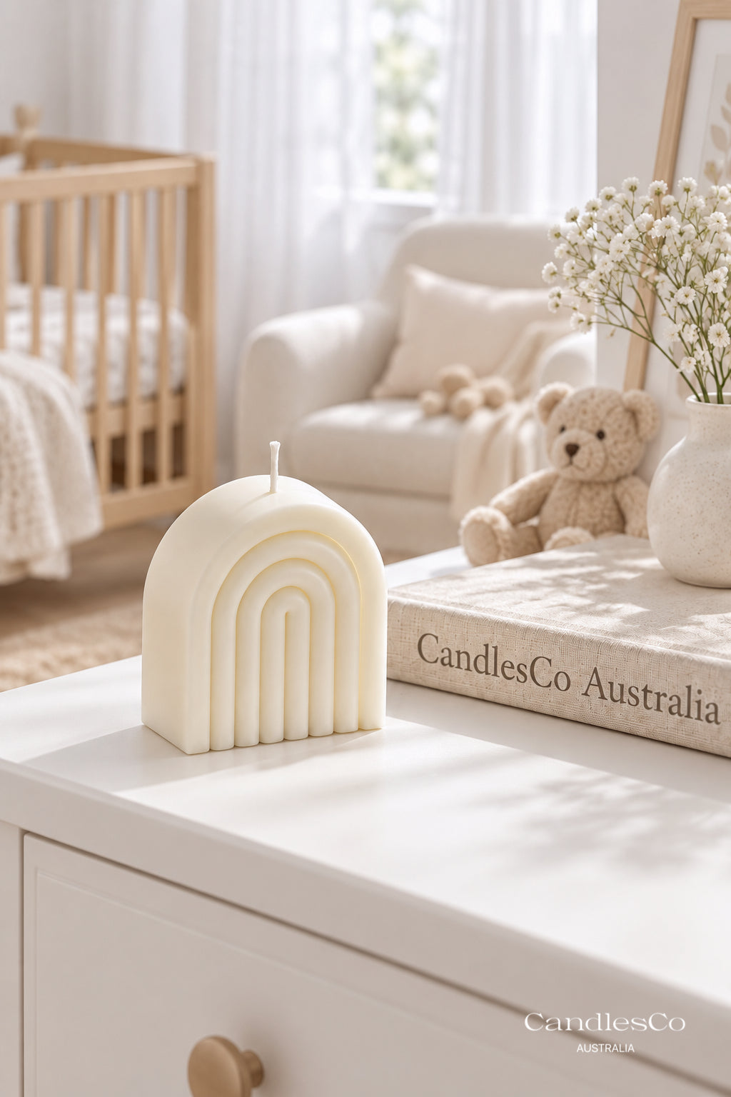 Rainbow Arch Candle – Handmade Soy Nursery Candle