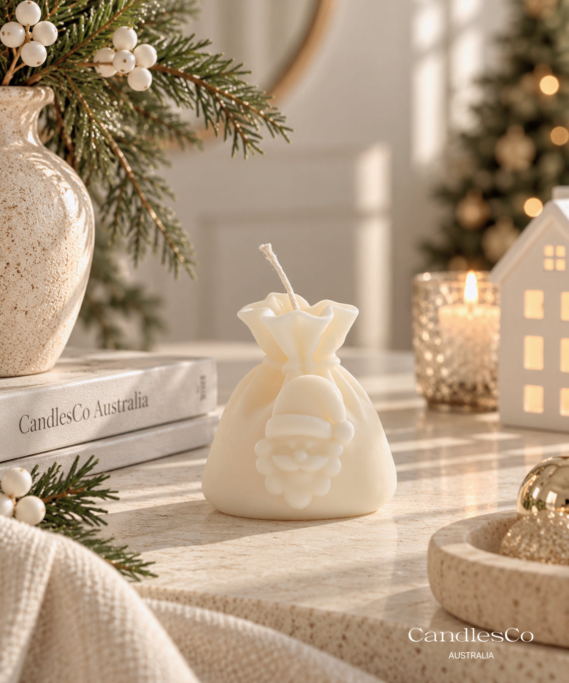 Santa Sack Candle – Handmade Soy Christmas Candle