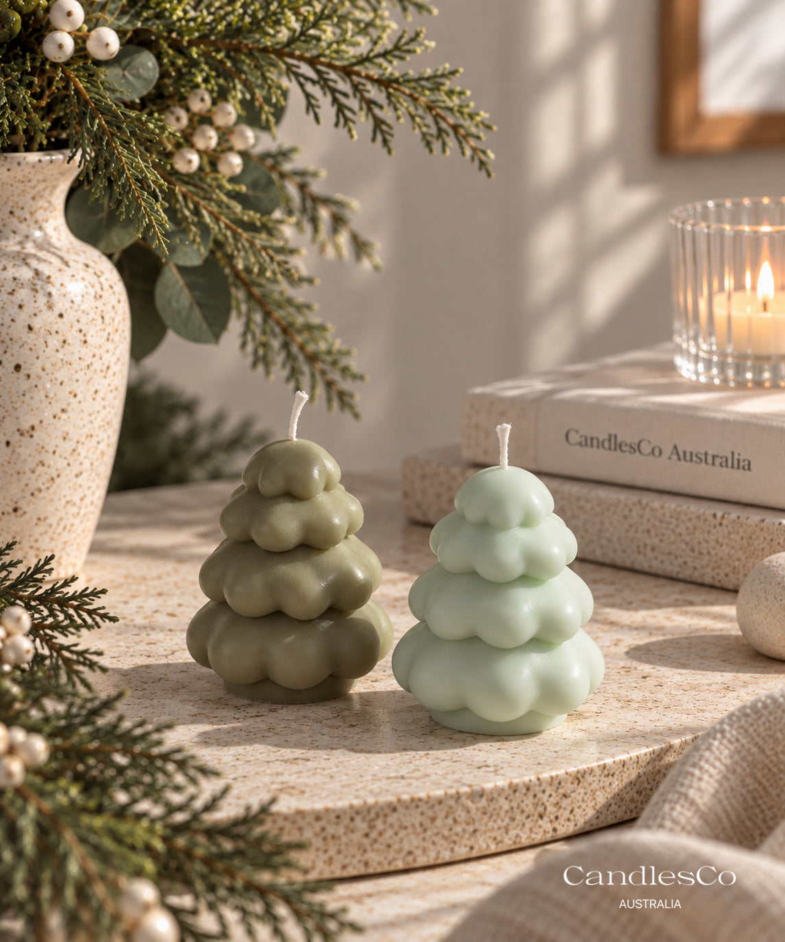 Bubble Christmas Tree Candle – Sculptural Soy Christmas Candle