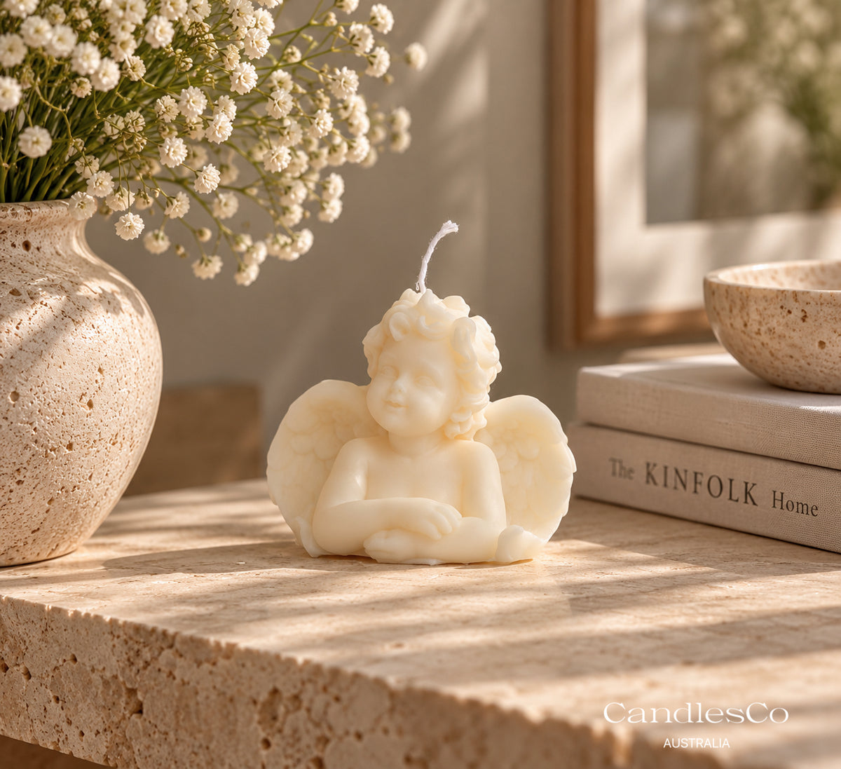 Cherub Angel Candle