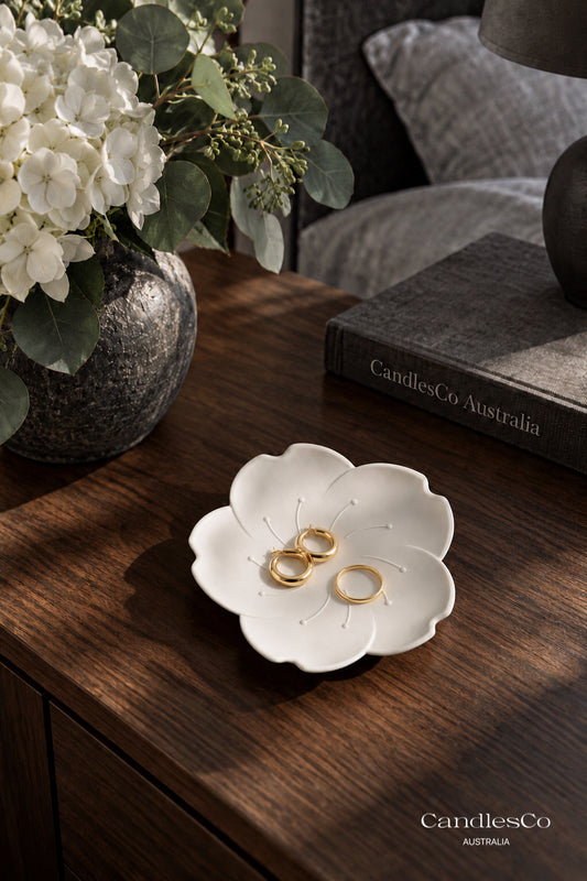 Cherry Blossom Trinket Dish | Handmade Floral Jewellery Tray