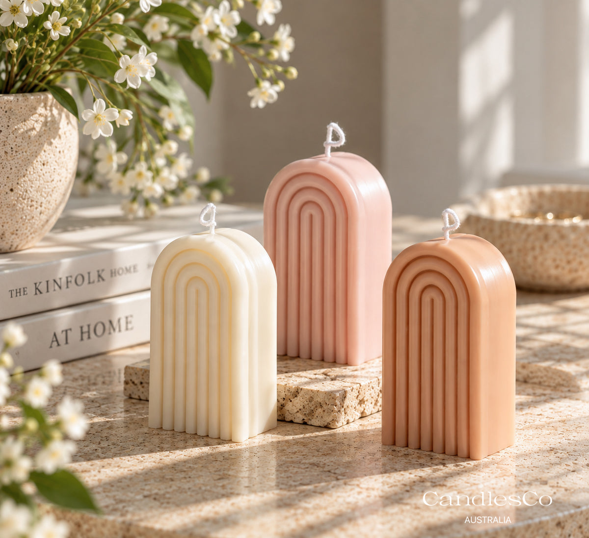Arch Pillar Candle – Handmade Sculptural Soy Candle