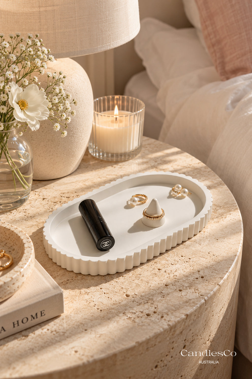 Fluted Oval Trinket Tray
