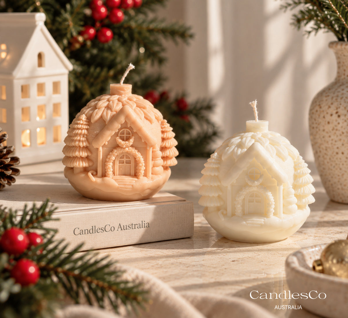 Gingerbread House Candle – Handmade Soy Christmas Candle