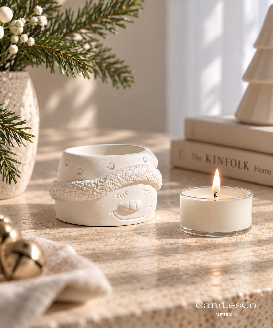 Snowman Tealight Candle Holder | Christmas Candle Holder