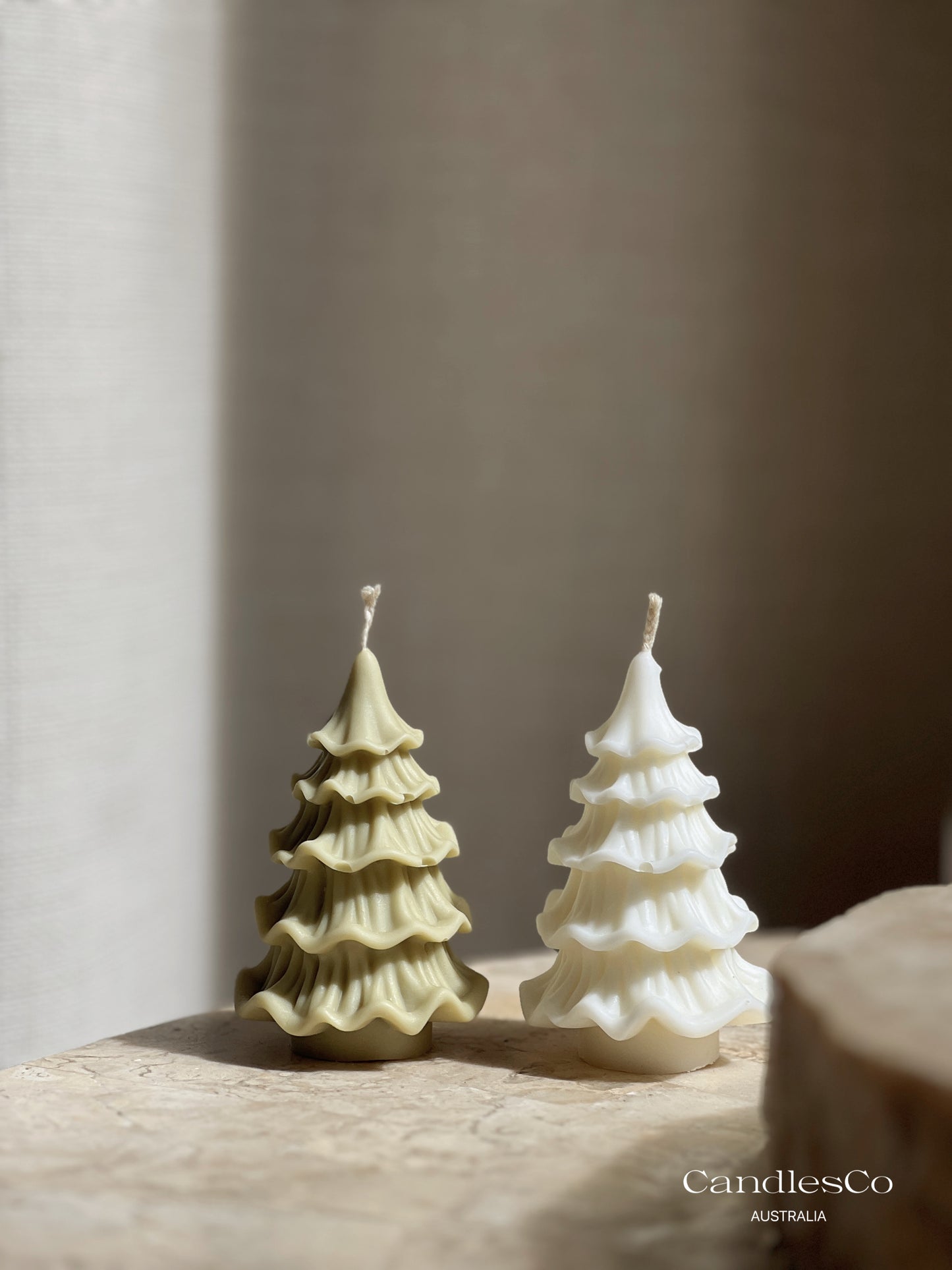 Frosted Tree Candle