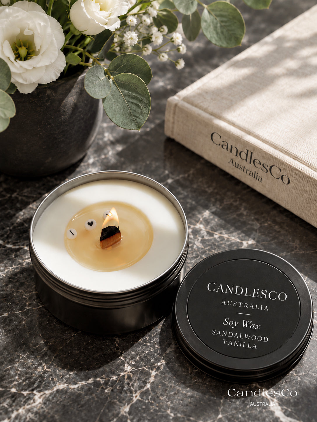 Personalised Message Candle – Custom Text Scented Soy Candle | Handmade Gift Tin for Birthdays, Anniversaries & Special Occasions