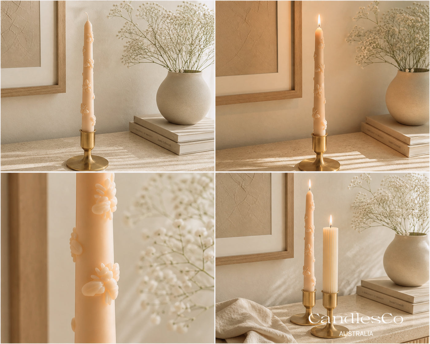 Bee Taper Candle