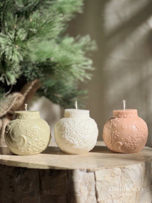 Snowflake Bauble Candle