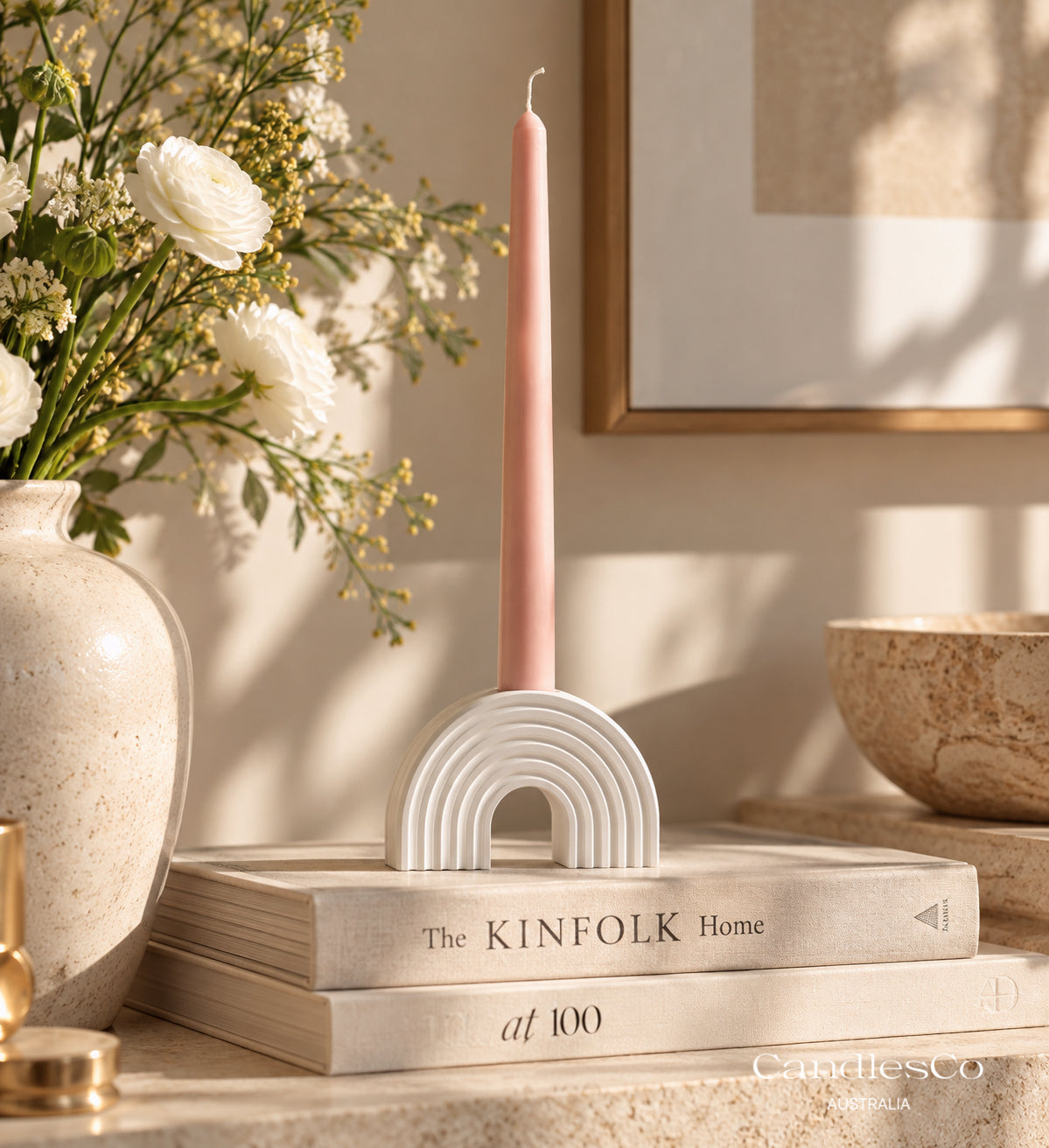 Rainbow Candlestick Holder | Handmade Taper Candle Holder