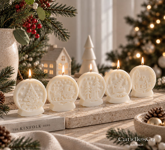 Holiday Snow Globe Candle