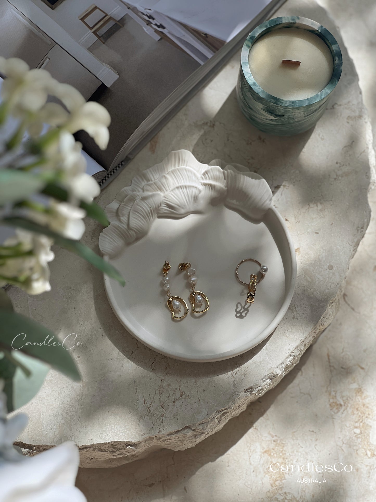 Floral Jewelry Dish