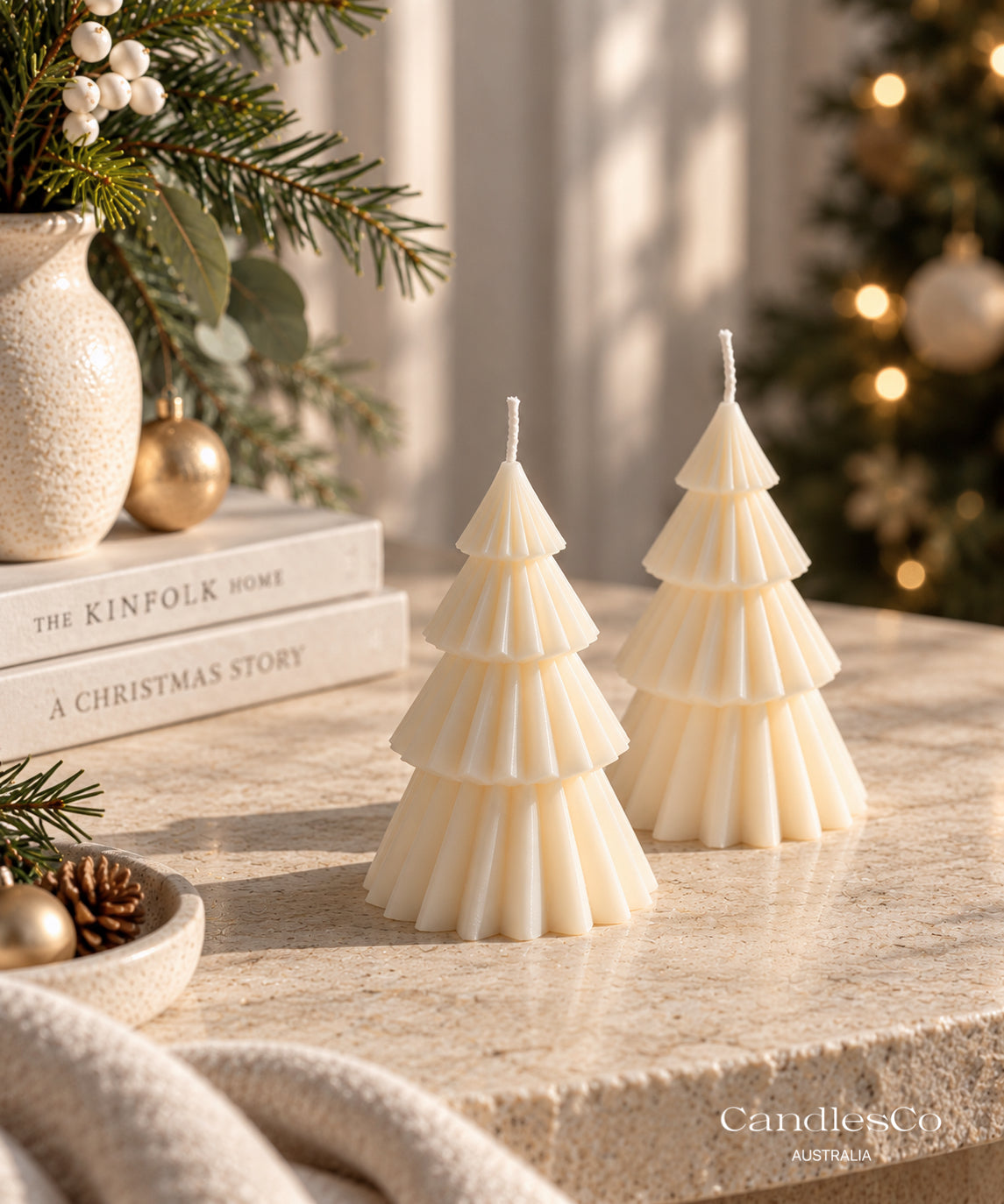 Sweeping Christmas Tree Candle